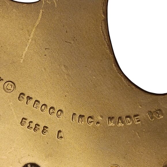 VTG Pair Syroco Gold Ornate Floral Scroll Candle Sconce Hollywood Regency #5133 - Picture 8 of 16